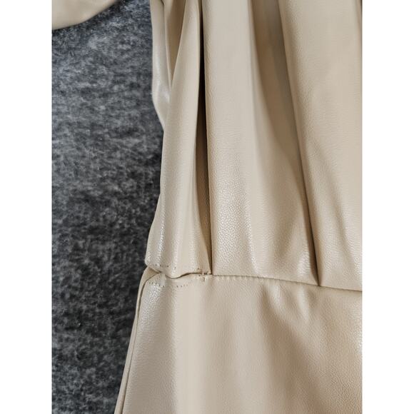 Isabel Marant Étoile Balesi Asymmetric Hem Faux Leather 10 US - Picture 15 of 16